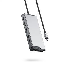 Alogic DV3 12-in-1 USB-C Dual Display Mini Dock Alogic DV3 12-in-1 USB-C Dual Display Mini Dock